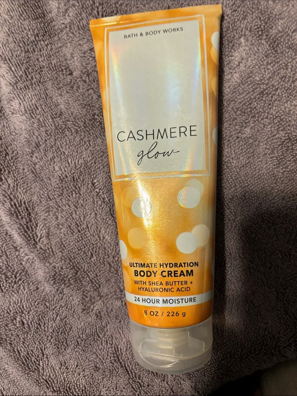 New used Bath & Body Works Cashmere Glow Ultimate Hydration Body Cream - Yellow